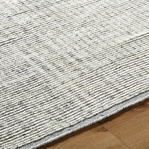 Surya Malaga Handmade 2' X 3' Wool Rug – Elegant Low Pile, Durable & Timeless Design For Modern Homes Light Gray Wool Mag2305-23