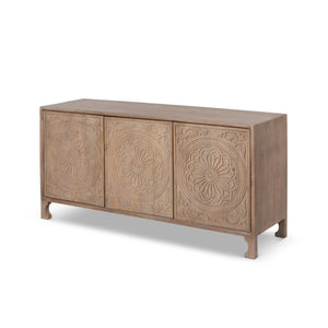 Park Hill Aster Hand Carved Wood Sideboard EFC26189