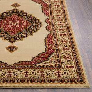 Livabliss Marash Medallion Polypropylene Area Rug Machine Woven in Turkey for Large Living Rooms MAH4603-93126