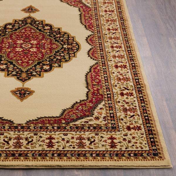 Livabliss Marash Medallion Polypropylene Area Rug Machine Woven in Turkey for Large Living Rooms MAH4603-93126