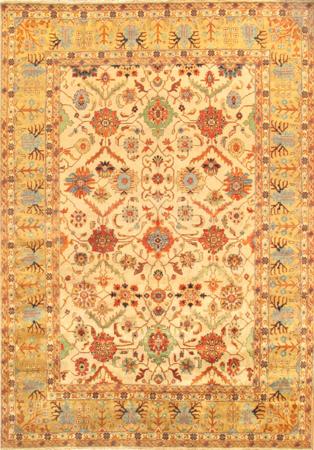 Pasargad Mahal Collection Hand-knotted Wool Area Rug – Luxurious 13' 8" X 14' 0" For Elegant Spaces   P-17 14x14