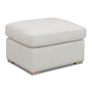 Laurel Collection Ottoman Salt Flat - Laurel Collection Ottoman Oat White SFLAUROTT00NA Malouf