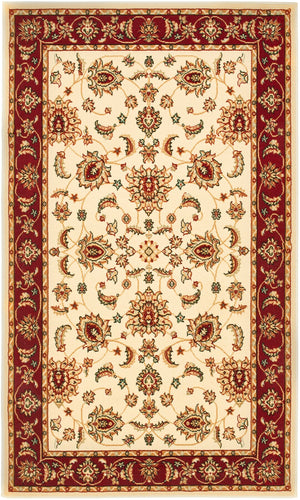 Safavieh Maj4781 Power Loomed  Rug Creme / Red MAJ4781-1140-3