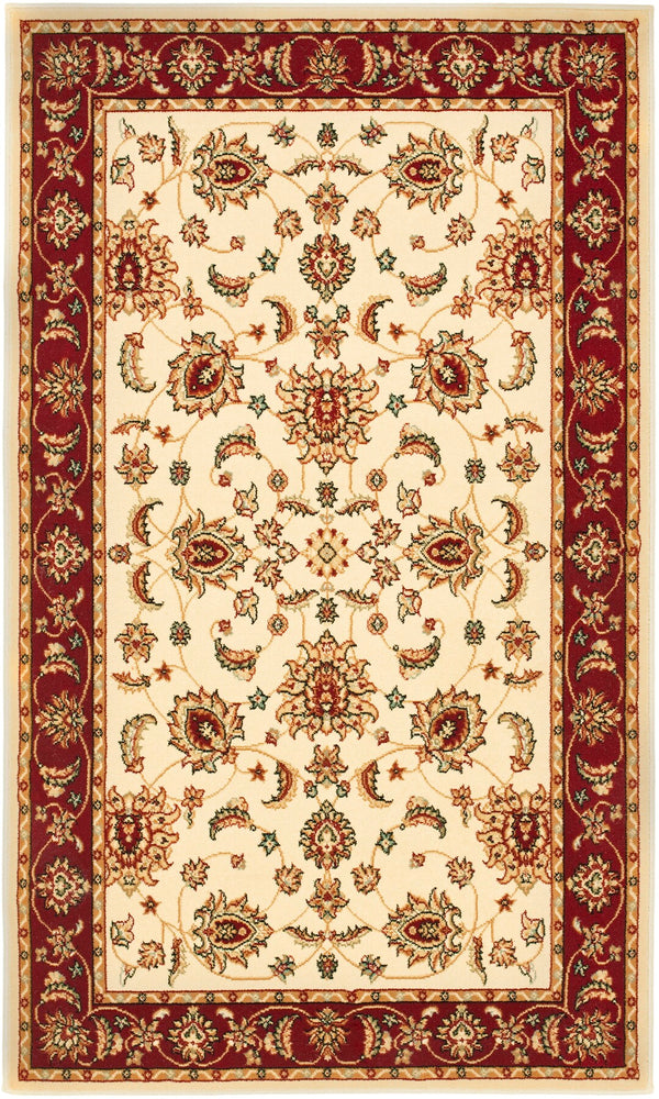 Safavieh Maj4781 Power Loomed  Rug Creme / Red MAJ4781-1140-3