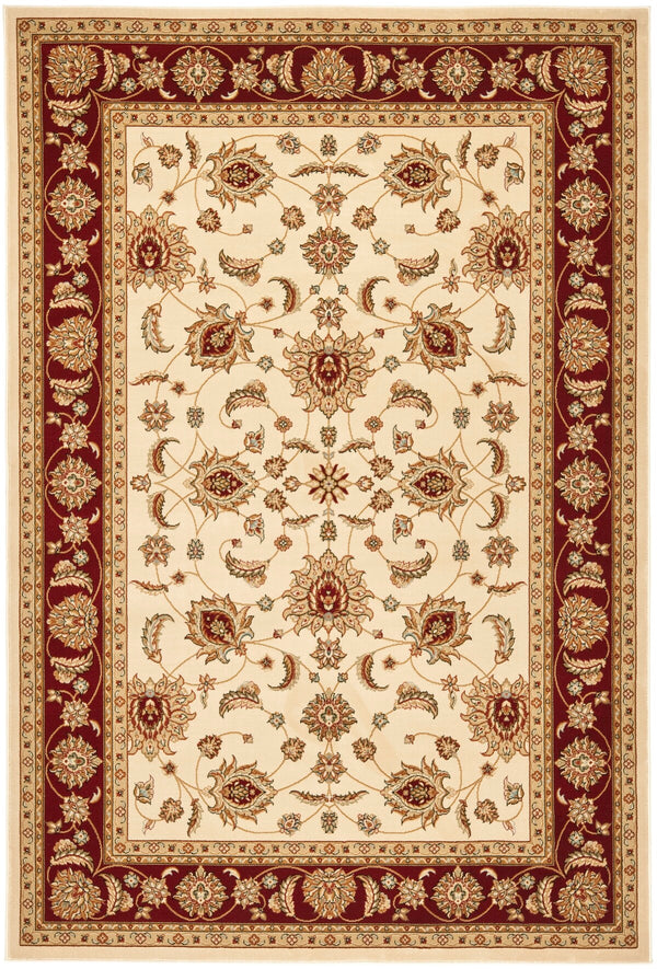 Safavieh Maj4781 Power Loomed  Rug Creme / Red MAJ4781-1140-3