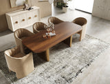 VIG Furniture Modrest Marjorie - Modern Walnut + Brushed Gold Rectangular Dining Table VGGMDT-1705-WAL