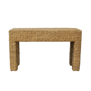 Makai Handwoven Banana Twist Console Table Artisan Natural Fiber Entryway Accent