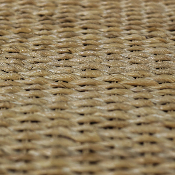 Makai Handwoven Banana Twist Fiber Square Coffee Table for Coastal Bohemian Living Rooms