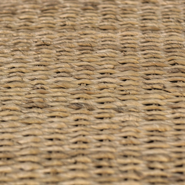 Makai Handwoven Banana Twist Square End Table for Coastal and Organic Modern Rooms