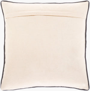 Surya Mila 18"X18" Modern Accent Pillow - Luxurious Cotton & Viscose Blend, Stylish Design For Your Home Tan Cotton,Viscose,Cotton Mal001-2020