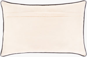 Surya Mila Hand Woven 14"L X 22"W Lumbar Pillow Kit - Soft Cotton & Viscose For Modern Home Comfort Ivory Cotton,Viscose,Cotton Mal002-2214