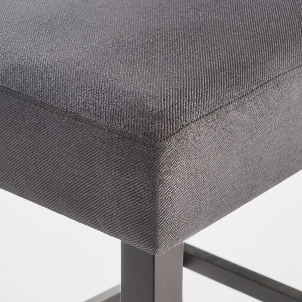 English Elm Christopher Knight Home® - Set of 2 Upholstered Counter Height Barstools with Nailhead Trim, Plush Fabric Comfort & Sturdy Legs Grey 62369.00