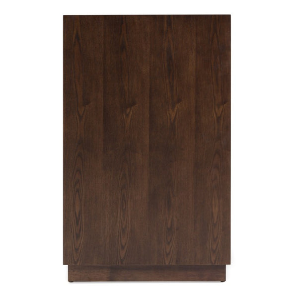 VIG Furniture Manhattan Brown Oak Cherry Dresser With Gold Handles — 6 Spacious Drawers, Solid Build, No Assembly VGMA-BR-127-DRS-CRY