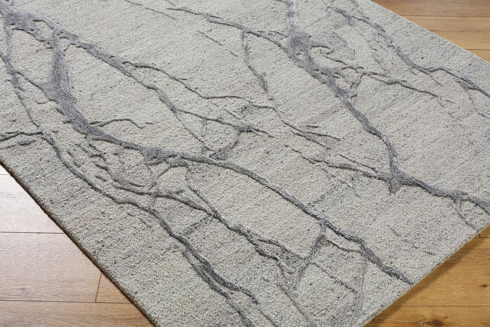 Surya Marmo Handmade 2' X 3' Arts & Crafts Style Rug - Luxurious Viscose & Wool Blend For Modern Homes Beige Wool,Viscose Mao2300-23