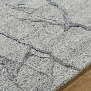 Surya Marmo Handmade 2' X 3' Arts & Crafts Style Rug - Luxurious Viscose & Wool Blend For Modern Homes Beige Wool,Viscose Mao2300-23