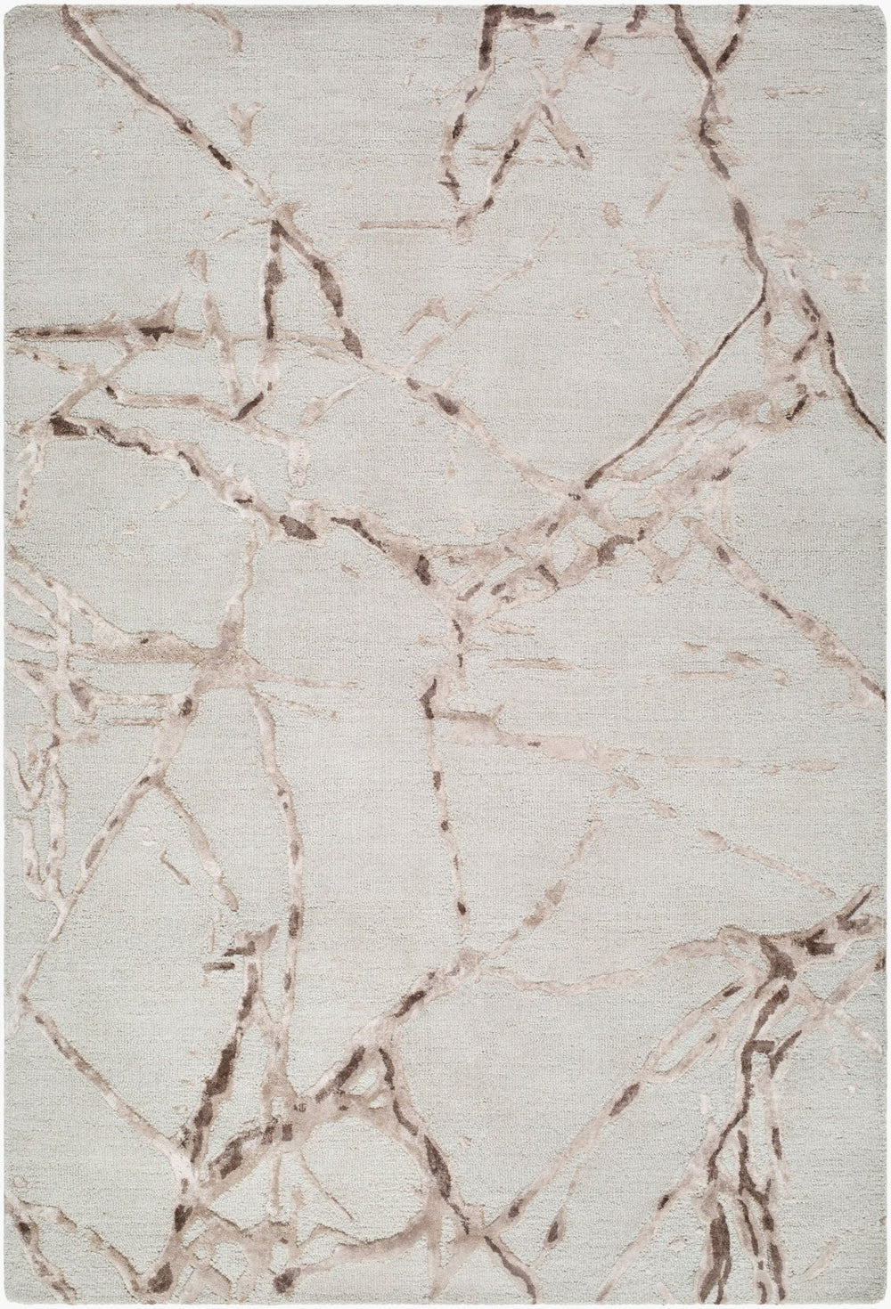 Surya Marmo Hand Tufted Wool Viscose Accent Rug Mid Century Modern Plush Entryway Decor 8' x 10' Rectangle MAO2302-810