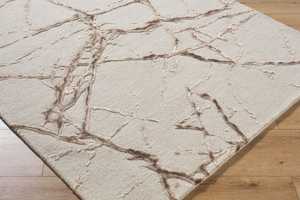 Surya Marmo Hand Tufted Wool Viscose Accent Rug Mid Century Modern Plush Entryway Decor 8' x 10' Rectangle MAO2302-810