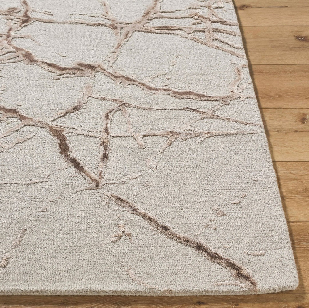 Surya Marmo Hand Tufted Wool Viscose Accent Rug Mid Century Modern Plush Entryway Decor 8' x 10' Rectangle MAO2302-810