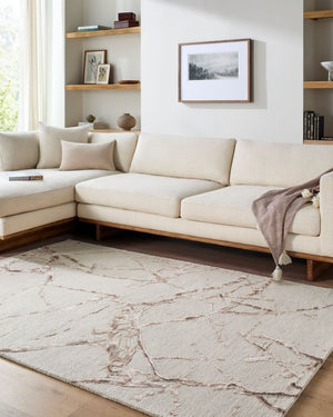 Surya Marmo Hand Tufted Wool Viscose Accent Rug Mid Century Modern Plush Entryway Decor 8' x 10' Rectangle MAO2302-810