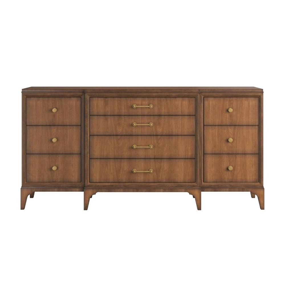A.R.T. Furniture Harbor Dresser - Elegant Weathered Wood Storage Solution for Coastal or Farmhouse Bedroom Decor 338130-2731