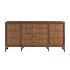 A.R.T. Furniture Harbor Dresser - Elegant Weathered Wood Storage Solution for Coastal or Farmhouse Bedroom Decor 338130-2731