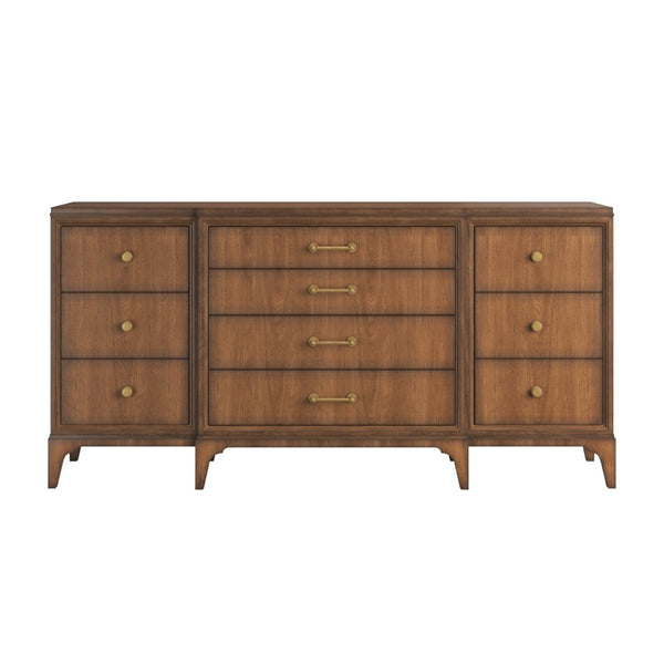 A.R.T. Furniture Harbor Dresser - Elegant Weathered Wood Storage Solution for Coastal or Farmhouse Bedroom Decor 338130-2731