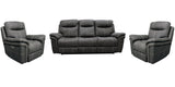 Parker House Mason - Charcoal Power Reclining Sofa And Two Recliners Grey 100% Polyester (W) Mma-311ph-cha