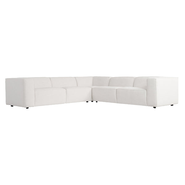 Bernhardt Bernhardt Bliss Sectional Offers Deep-Seat Comfort With Oversized Track Arms, Tailored Welt Detail, Customizable Layouts For Lasting Transitional Style And Support - Made to Order White/Cream 123.5" W x 123.5" D x 28" H K1878