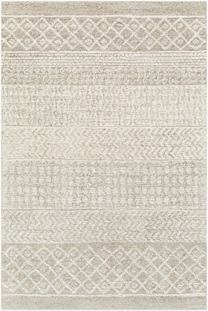Livabliss Maroc Hand Tufted Wool Area Rug Global Pattern for Living Room or Dining Space Medium Gray, Oa 8' x 10' MAR2300-810