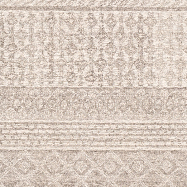 Livabliss Maroc Hand Tufted Wool Area Rug Global Pattern for Living Room or Dining Space Medium Gray, Oa 6' x 6' MAR2300-6RD
