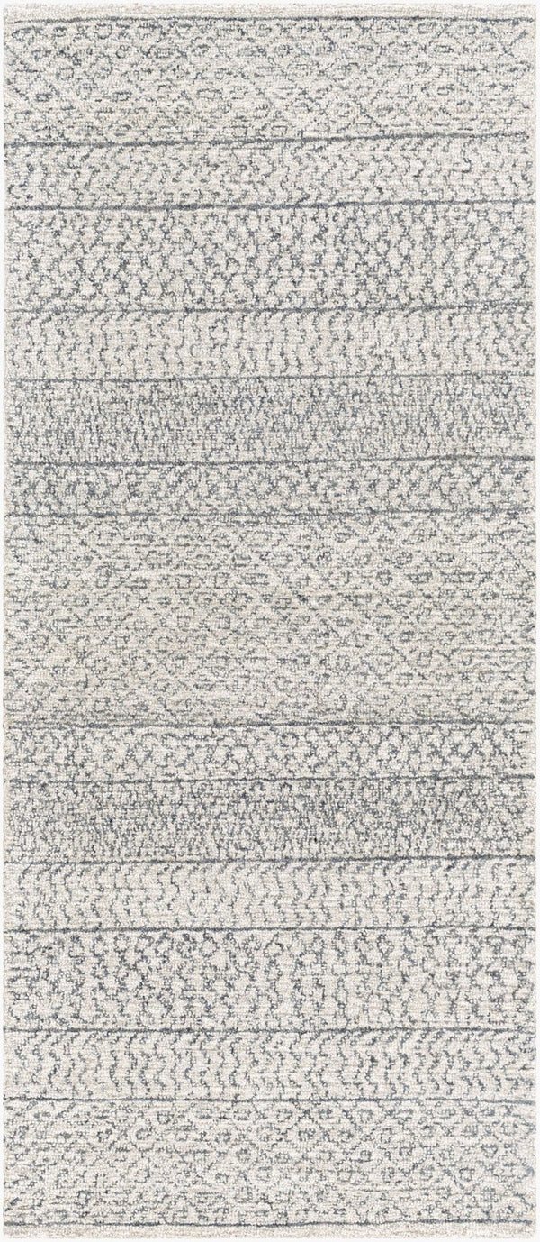Livabliss Maroc Moroccan Geometric Wool Area Rug Hand Tufted for Living Dining Spaces Light Beige, Oa 3' x 12' MAR2301-312