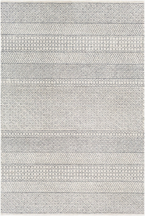 Livabliss Maroc Moroccan Geometric Wool Area Rug Hand Tufted for Living Dining Spaces Light Beige, Oa 4' x 4' Square MAR2301-4SQ