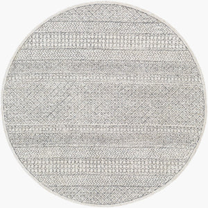 Livabliss Maroc Moroccan Geometric Wool Area Rug Hand Tufted for Living Dining Spaces Light Beige, Oa 4' x 4' Round MAR2301-4RD