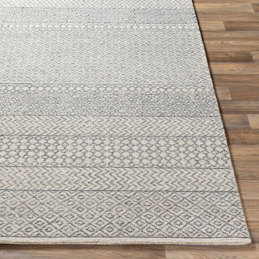 Livabliss Maroc Moroccan Geometric Wool Area Rug Hand Tufted for Living Dining Spaces Light Beige, Oa 4' x 4' Square MAR2301-4SQ