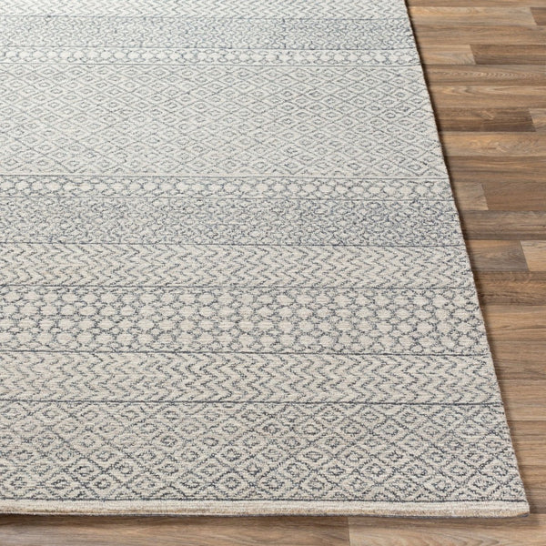 Livabliss Maroc Moroccan Geometric Wool Area Rug Hand Tufted for Living Dining Spaces Light Beige, Oa 4' x 4' Square MAR2301-4SQ