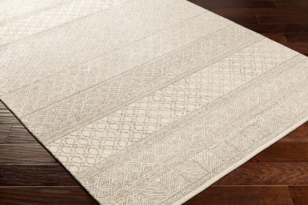 Livabliss Maroc Hand Tufted Wool Area Rug Global Bohemian Pattern for Living and Dining Spaces Ivory, Gray 8' x 8' Square MAR2302-8SQ