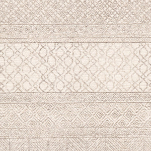Livabliss Maroc Hand Tufted Wool Area Rug Global Bohemian Pattern for Living and Dining Spaces Ivory, Gray 8' x 8' Square MAR2302-8SQ