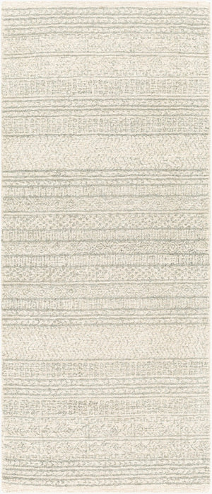 Livabliss Maroc Hand Tufted Wool Area Rug Global Moroccan Pattern for Living Dining Rooms Ivory, Medium G 2'6" x 6' MAR2303-266