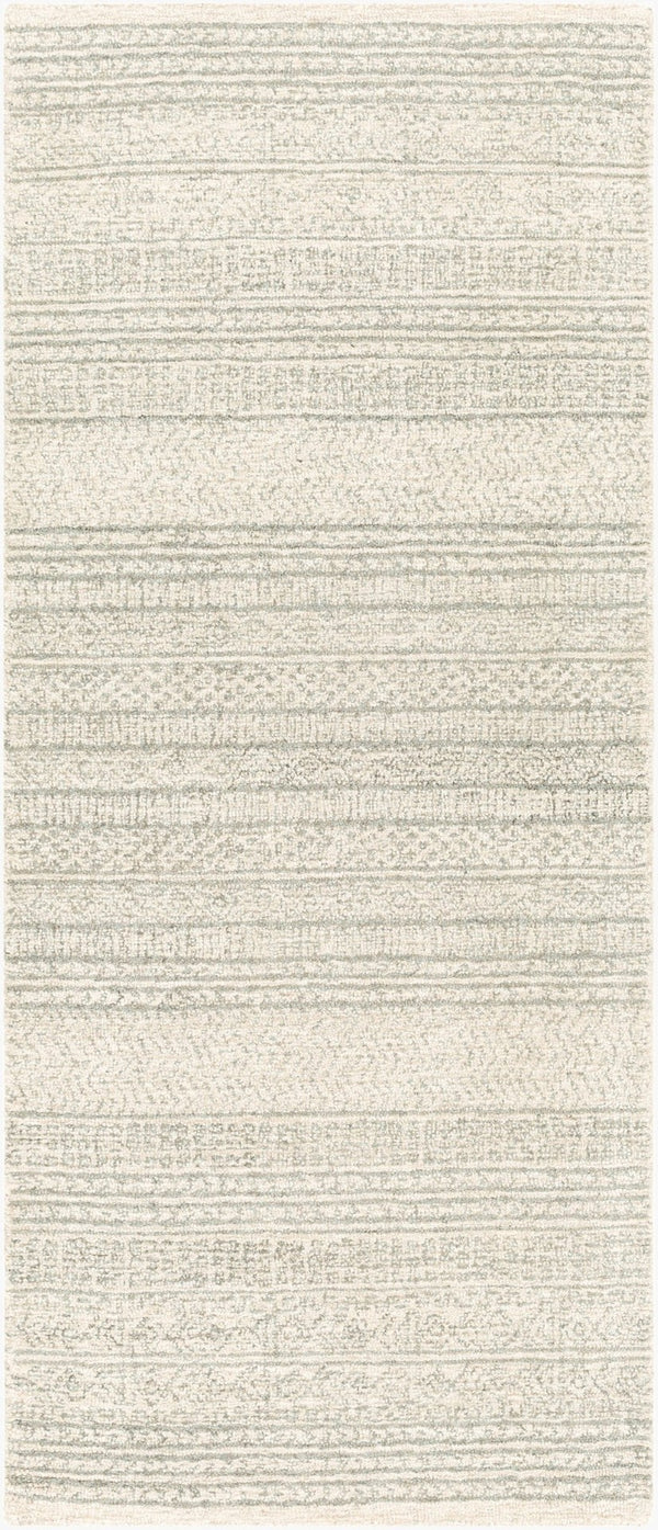Livabliss Maroc Hand Tufted Wool Area Rug Global Moroccan Pattern for Living Dining Rooms Ivory, Medium G 2'6" x 6' MAR2303-266
