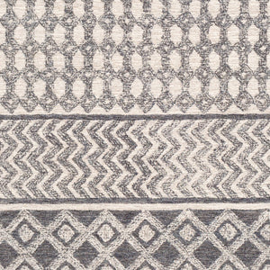 Livabliss Maroc Hand-tufted Wool Accent Rug with Global Geometric Pattern for Entryways Light Beige, Oa 2'6" x 6' MAR2305-266