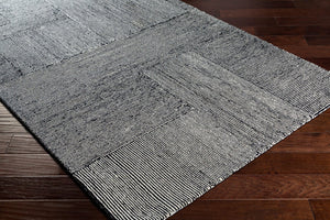 Livabliss Maroc Hand Tufted Wool Area Rug Global Pattern Low Pile for Living Room Spaces Black, Cream 8'10" x 12' MAR2320-81012