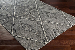 Livabliss Maroc Hand-tufted Wool Area Rug Global Motif for Living Room Bohemian Decor Black, Cream 8' x 10' MAR2322-810