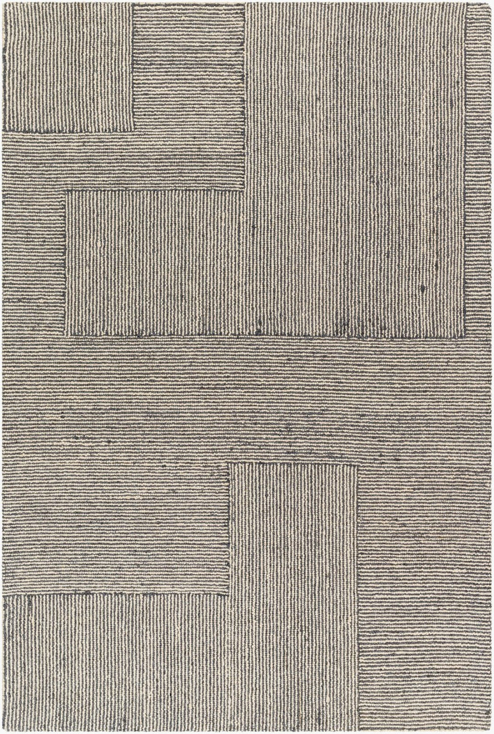 Livabliss Maroc Hand-tufted Wool Area Rug Global Geometric Pattern Low Pile Entryway Accent Gray, Cream 2' x 3' MAR2328-23