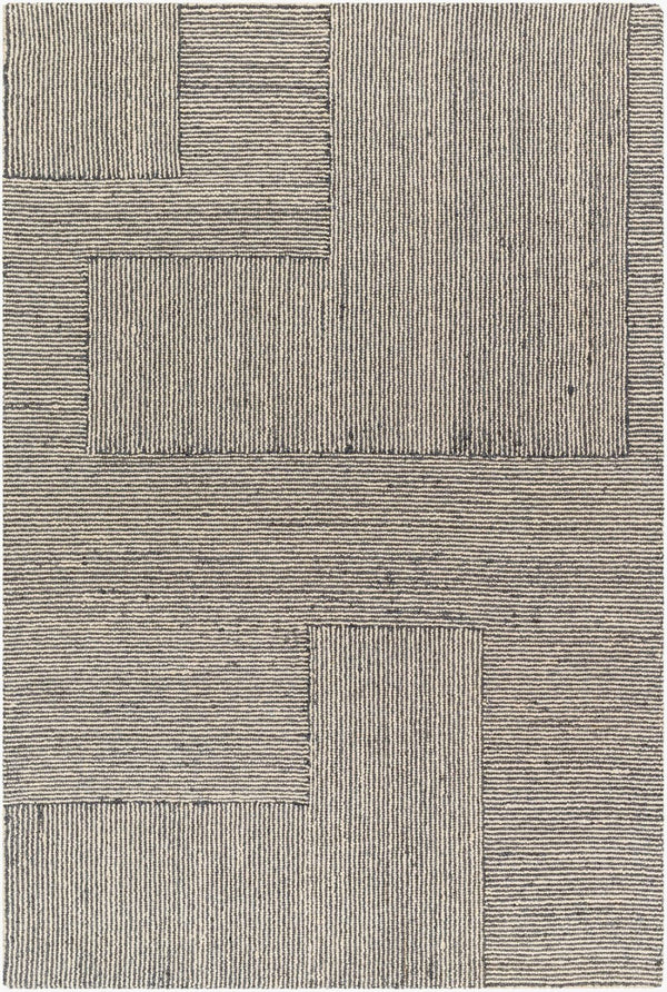 Livabliss Maroc Hand-tufted Wool Area Rug Global Geometric Pattern Low Pile Entryway Accent Gray, Cream 2' x 3' MAR2328-23