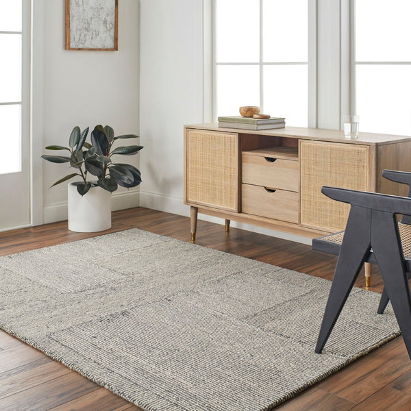 Livabliss Maroc Hand-tufted Wool Area Rug Global Geometric Pattern Low Pile Entryway Accent Gray, Cream 2' x 3' MAR2328-23