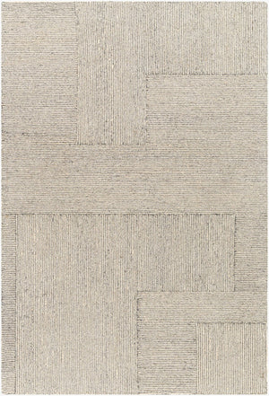 Livabliss Maroc Hand Tufted Wool Area Rug Moroccan Geometric Pattern for Entryways and Baths Gray, Cream 8'10" x 12' MAR2330-81012