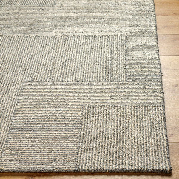 Livabliss Maroc Hand Tufted Wool Area Rug Moroccan Geometric Pattern for Entryways and Baths Gray, Cream 8'10" x 12' MAR2330-81012