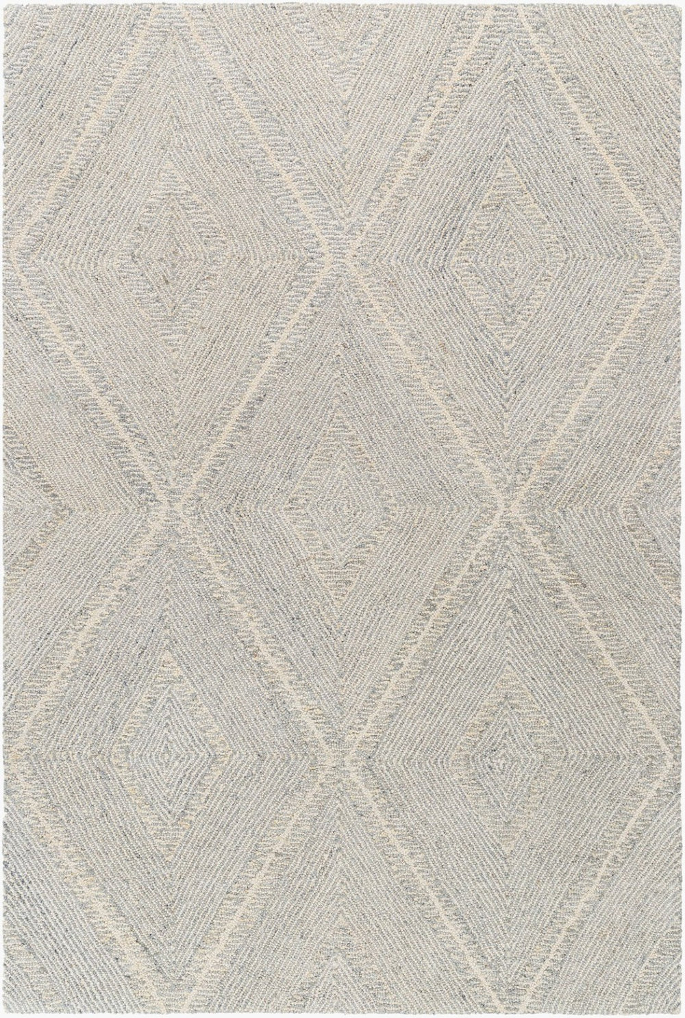 Livabliss Maroc Hand Tufted Wool Accent Rug Moroccan Inspired Low Pile for Entryway or Bedside Medium Gray, Cr 2' x 3' MAR2332-23