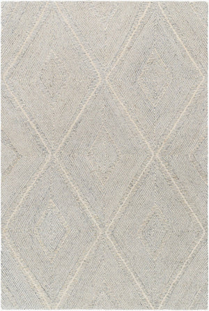 Livabliss Maroc Hand Tufted Wool Accent Rug Moroccan Inspired Low Pile for Entryway or Bedside Medium Gray, Cr 2' x 3' MAR2332-23