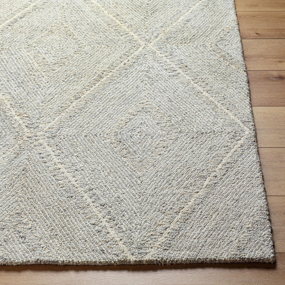 Livabliss Maroc Hand Tufted Wool Accent Rug Moroccan Inspired Low Pile for Entryway or Bedside Medium Gray, Cr 2' x 3' MAR2332-23